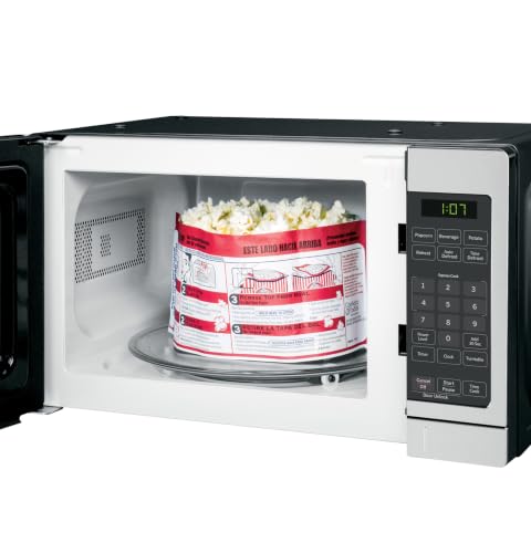 GE Countertop Microwave, 700 Watt 0.7 Cu. Ft., Stainless Steel, GCST07N1WSS - image 4