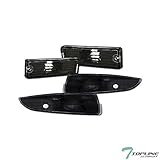 Topline Autopart Black Front Signal Bumper W/Rear Side Marker Lights Lamps K2 93-02 Chevy Camaro