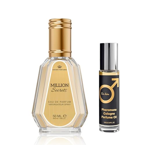 Image of AFLUXE Million Secrets Men's Cologne Eau de Parfum 1.7 Fl. Oz (50ml), Fresh Natural Spicy Woody Notes, Modern Masculine Fragrance
