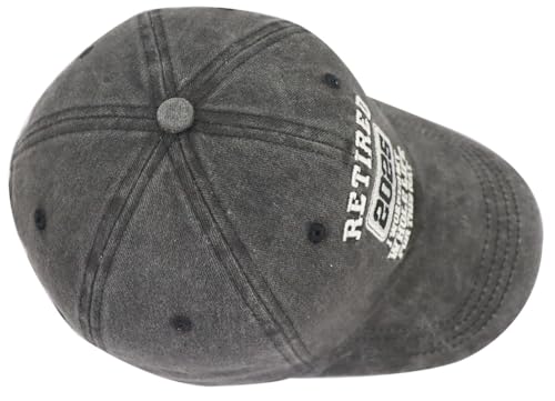 Image of Retired 2025 2026 I Worked My Whole Life for This Hat for Men Women, Adjustable Embroidered Retirement Baseball Cap