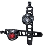 CatEye Unisex's Orb Rechargeable Front/Rear Seat Bicycle Light, Polished Black, One Size