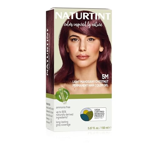 Image of Naturtint 5M Light Mahogany Chestnut Permanent Hair Color (Pack of 1), Ammonia Free, Vegan, Cruelty Free, up to 100% Gray Coverage, Long Lasting Results (Packaging may vary)