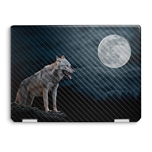 Image of MightySkins Carbon Fiber Skin Compatible with HP Spectre x360 14 inch (2022) Full Wrap Kit - Happy Hunting | Protective, Durable Textured Carbon Fiber Finish | Easy to Apply | Made in The USA