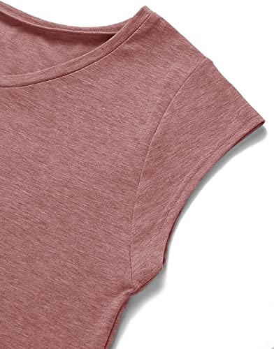 Kingfen Womens Summer Tops Solid Color U Neck T Shirts For Women Summer Beach Soft Pink Shirts For Teens Girls Womens Tops Dressy Casual Loose Trending Clothes For Women Hiking Medium #TOP3