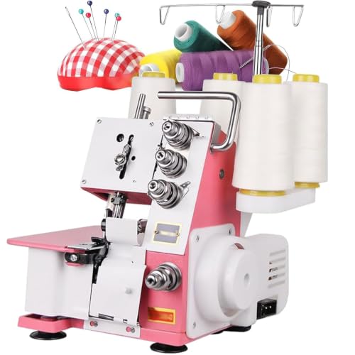 Máquina Overlock Heavy-duty, Máquina De Coser Eléctrica De 1200 Rpm Con Soporte Para 4 Conos Y Luz Led, Grosor Máximo De Costura De 3,5 Mm, Ancho De Overlock De 4 Mm/5 Mm, Para El Remate De Bordes De Máquina Overlock Heavy-duty, Máquina De Coser Eléctrica De 1200 Rpm Con Soporte Para 4 Conos Y Luz Led, Grosor Máximo De Costura De 3,5 Mm, Ancho De Overlock De 4 Mm/5 Mm, Para El Remate De Bordes De