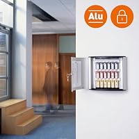Durable Key Box 18 Schlüsselkasten aus Aluminium, für 18 Schlüssel, silber – Ansicht 8