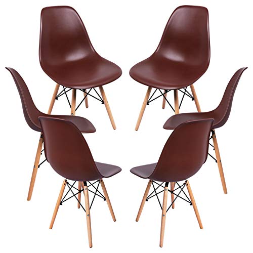 Sillas Comedor Pack 6 Marron Marca Regalos Miguel