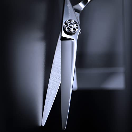 Aolanduo Forbice Da Taglio Per Capelli -Affilata E Leggera - Design Offset Con Forbice Giapponese JP440C In Acciaio Inox Per Barbieri E Parrucchieri… - 2