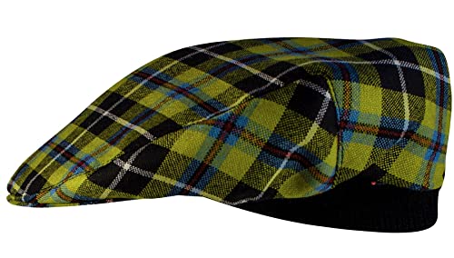 Casquette plate tartan cornier hommes et femmes taille unique ajustable