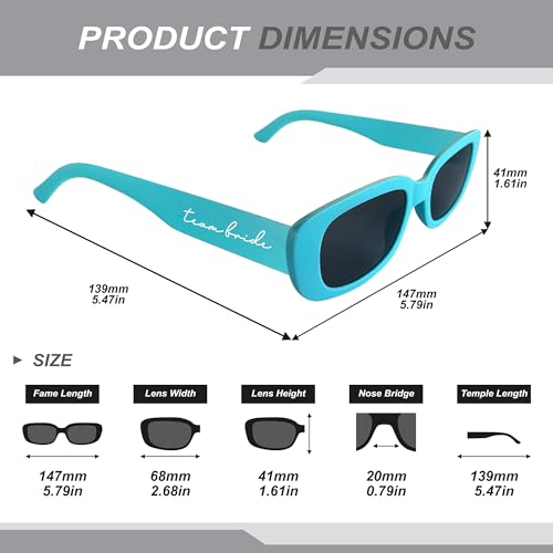 10 Pairs Bachelorette Sunglasses Bridesmaid Sunglasses for Bachelorette Party Decorations Favors2