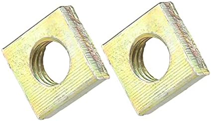 1000pcs M3 DIN562 Color Zinc Plated Square Nuts m3*5.5 * 2 Without Bevel Block Square Quadrangle Galvanized Pressed Nuts