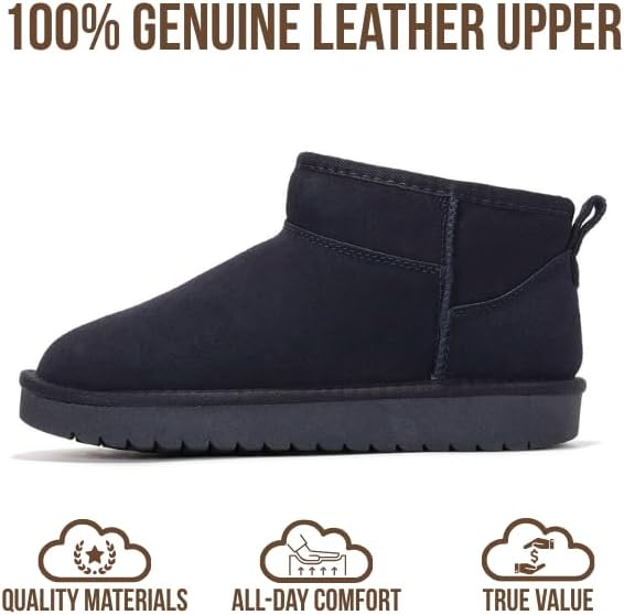 Project Cloud 100% Genuine Leather Ankle Boots for Women - Water Resistant with Memory Foam Insole Winter Boots for Women - Trending Shoes & Comfortable Women's Ankle Boots (Hippy) - Image 4