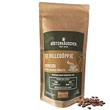PRAKTISCHER STANDBODENBEUTEL MIT AROMASCHUTZVENTIL: Wiederverschließbare Verpackung bewahrt das Kaffeearoma, hält den Kaffee länger frisch und verhindert Geschmacksverlust