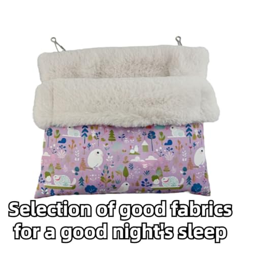 Bolsa de dormir para pássaros, pequena para animais de estimação, algodão, quente, confortável, cama