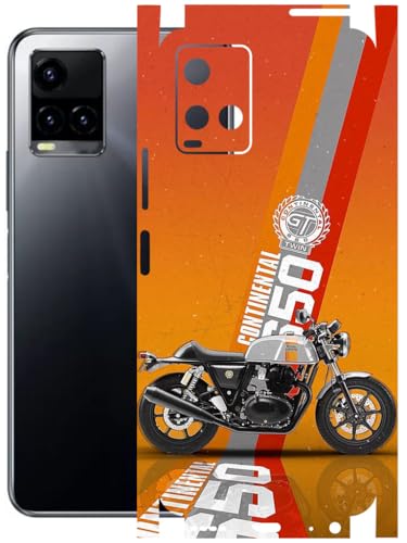 Image of AtOdds - Full Body Back Screen Guard Protector Film - Lamination Wrap Skin Sticker Compatible with VIVO Y33T | Scratchproof Matte Finish (Bullet)