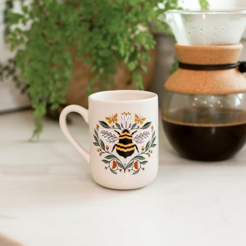 Taza de cerámica Fringe Studio Josephine 12 oz blanca miniatura 6