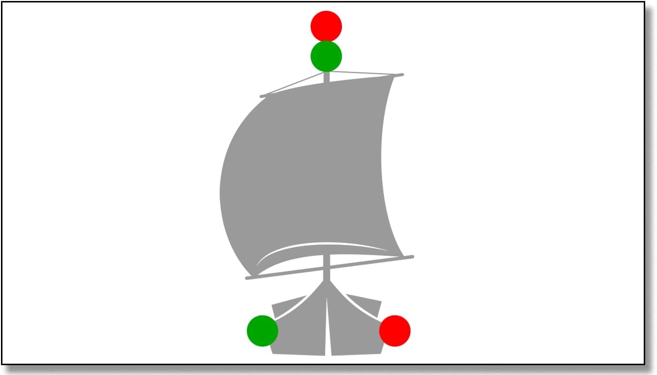 Sounds, Lights, and Shapes for Boating and Sailing. Nautical Flash Cards for Maritime Education. Inland and International Rules COLREGS image 3