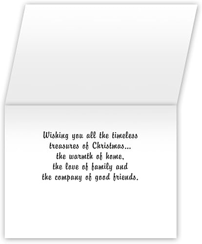 Miniatura 10 de Paper Frenzy Tarjetas navideñas artísticas coloridas para árbol de Navidad con sobres de estraza - Paquete de 25