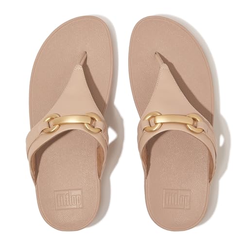 Image of FitFlop Lulu Chunky-Snaffle Leather Toe-Post Sandals