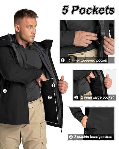 Veste de pluie légère homme imperméable cyclisme course rando - 2