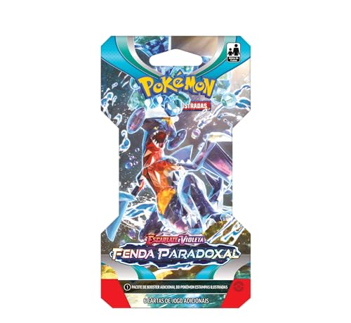 Blister Unitário Pokémon Escarlate E Violeta 4 Fenda Paradoxal, Cor: Estampado - Copag