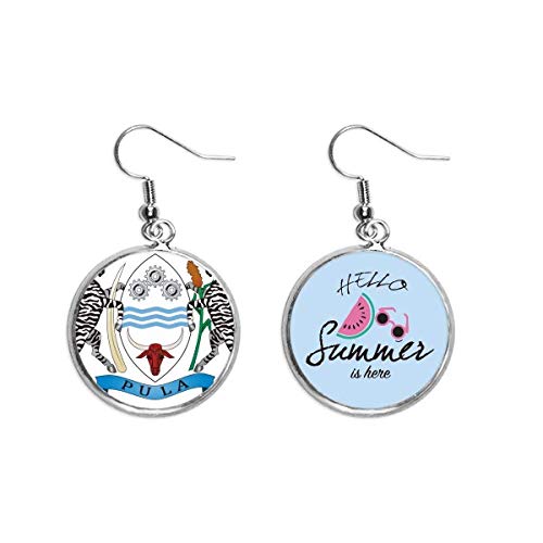 Pendientes de sandía de Botsuana para verano y lóbulo