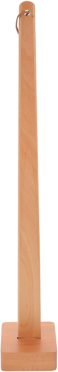 VANZACK Long Handle Wood Shoe Horn with Stand, Shoe Spoon Helper Xmas