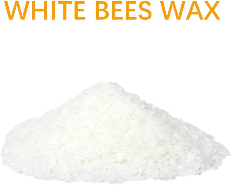 Miniatura 4 de Cera de abejas blancas, bolsa de 17.64 oz1.1 libras, pastillas de cera blanca, suministros de fabricación de velas de soja de primera calidad para