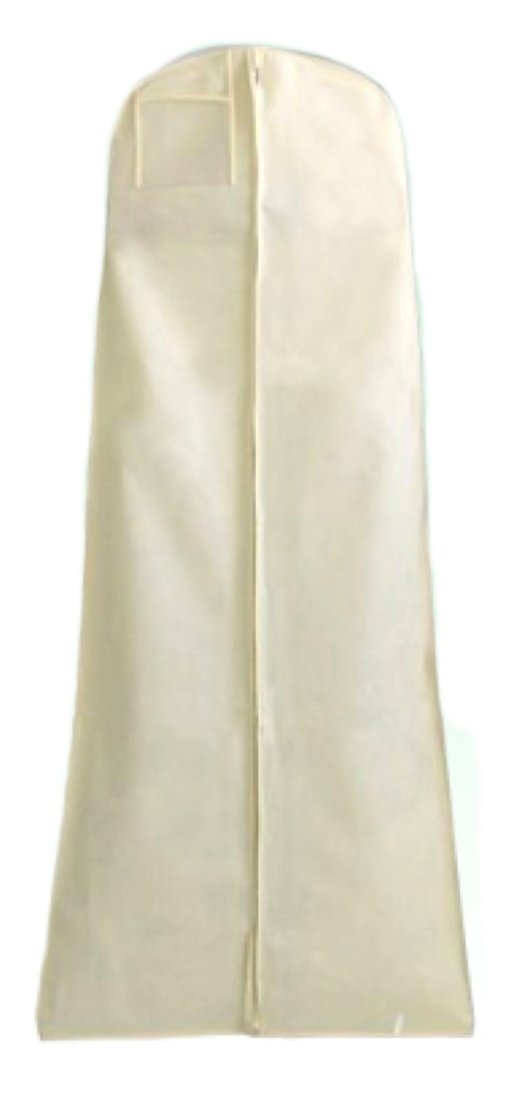 Ivory 183 cm Garment Clothes Cover Bag Ideal for Wedding Dresses and Ball Gowns for Storage and Travel