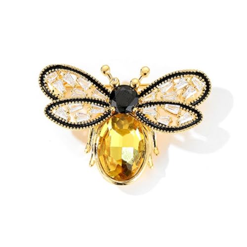 Image of Crystal Bee Pearl Brooches Exquisite Insect Bee Brooches Pins for Women