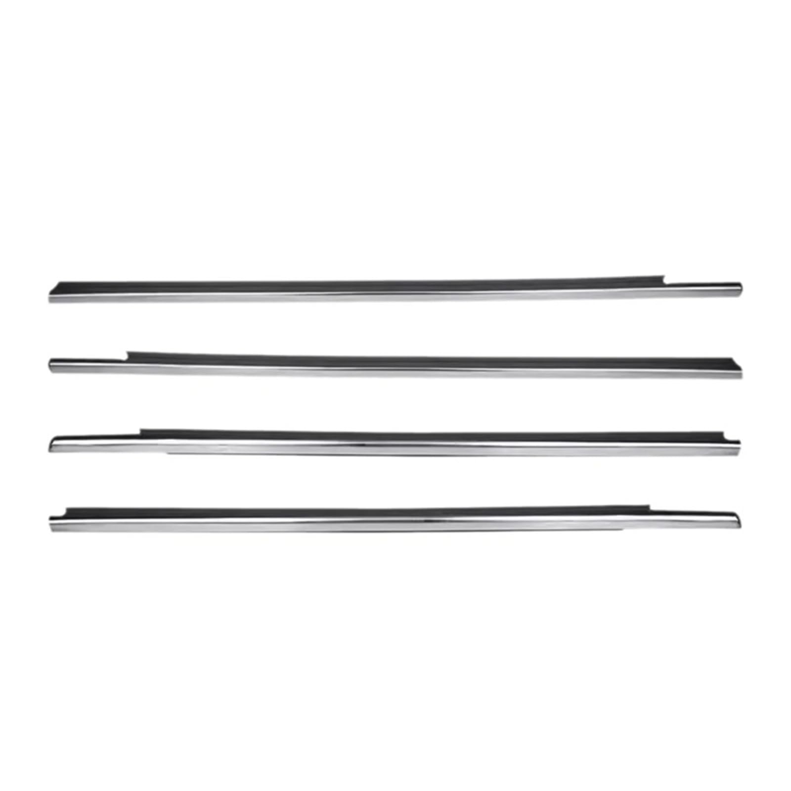 Rubber Seal Weather Stripping 4PCS for Citroen for Elysee 2014 2015 2016 Outside Window Glass Weatherstrip Rubber Strip Car Accessories