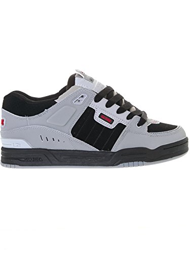 Image of Globe Fusion Skateboard Shoes, Grey Grey Black Red, 10.5