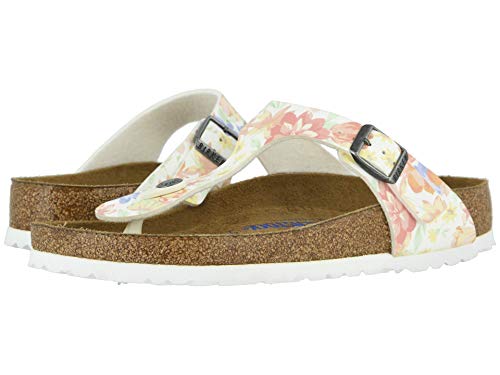Birkenstock Gizeh Soft Footbed sandales de vacances fleuries taille 38 Narrow