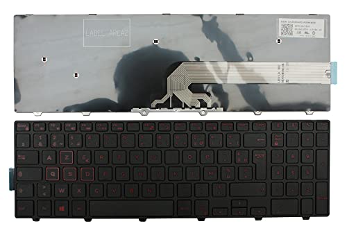 Clavier Dell Inspiron 7559 noir avec cadre Power4Laptops de remplacement AZERTY