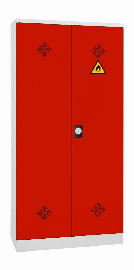 Lüllmann Umweltschrank komplett montiert Gefahrstoffschrank Pflanzenschutzschrank Chemikalienschrank Spritzmittelspind 566254 Rot 1950 x 920 x 420 mm (H x B x T)