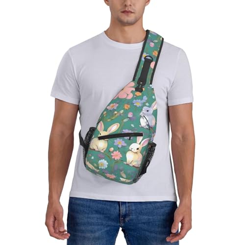 Mochila cruzada MyPiky con estampado de flores y animales miniatura 7