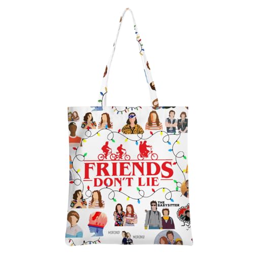 Funny TV Show Merchandise Fans Merch Gifts Tote Bag Funny Friends Gifts for Women Reusable Grocery Bags Merch Gift Beach Bag Weekender Bags Christmas Birthday Gift for Women Best Friend Coworker