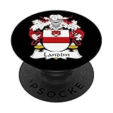 Escudo de armas Landim - Escudo de la familia PopSockets PopGrip Intercambiable