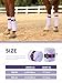 GemRebel Horse Polo Wraps Upgrade with Bling Leg Wraps for Horses 4-Pack Fleece Leg Wraps Stable Supplies-Lavender M