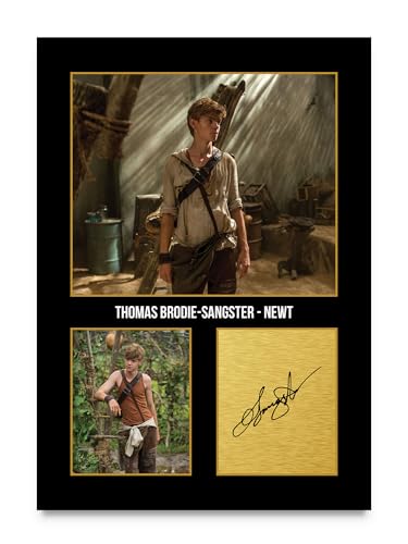Bild: HWC Trading Thomas Brodie-Sangster The Maze Runner Newt Geschenke Geducktes Signiertes Autogramm Foto f�r Fans von Film Memorabilien - A4 Nur Druck (ID-006399) f�r 11,99 EUR bei amazon.de