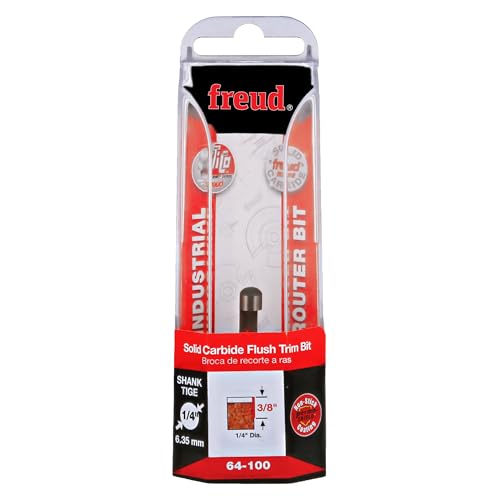 Freud 64-100 Fräser-Bit mit 1/4-Zoll-Schaft, 6,35 mm Durchmesser, 1/4-Zoll-Schaft