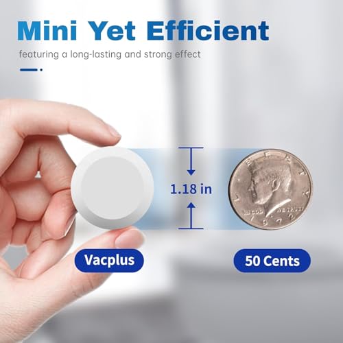 Image of Vacplus Toilet Bowl Cleaner Tablets, 80 Pack, Auto Bleach, Long-Lasting | Bathroom Tank, Prevent Stains, Deodorizing, Easy Use, Descaling, Slow Release