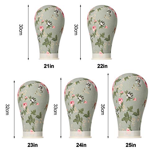 Henniu Cabeça de peruca de 21 a 25 polegadas, cabeça de manequim, exibição de peruca, cabeça de esti