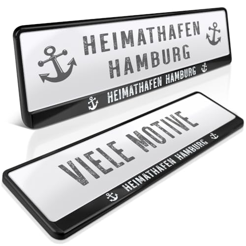 schildEVO 2 Kennzeichenhalter | Hamburg 03 | Heimathafen | Moin Hansestadt | Alster | St. Pauli Reeperbahn | HH | Nummernschildhalter | Kennzeichenrahmen | Auto PKW Kfz | DHL-Versand schildEVO 2 Kennzeichenhalter | Hamburg 03 | Heimathafen | Moin Hansestadt | Alster | St. Pauli Reeperbahn | HH | Nummernschildhalter | Kennzeichenrahmen | Auto PKW Kfz | DHL-Versand