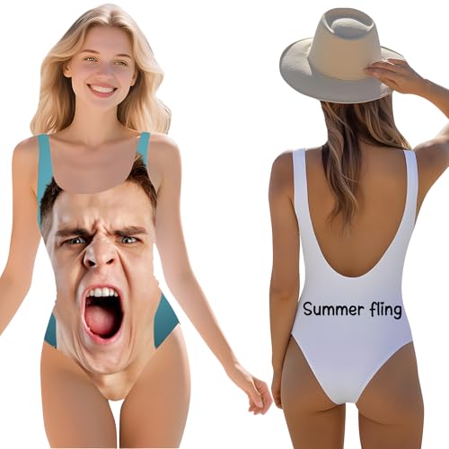 Generico Costume Intero Personalizzato da Donna,Costume Personalizzato Donna con Il