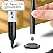 Affisure Permanent markers, 100 packs permanent markers bulk, quick dryingin one second, waterproof, smooth, noteasy to erase, durable, can be markedon glass, tiles and cloth, office supplies