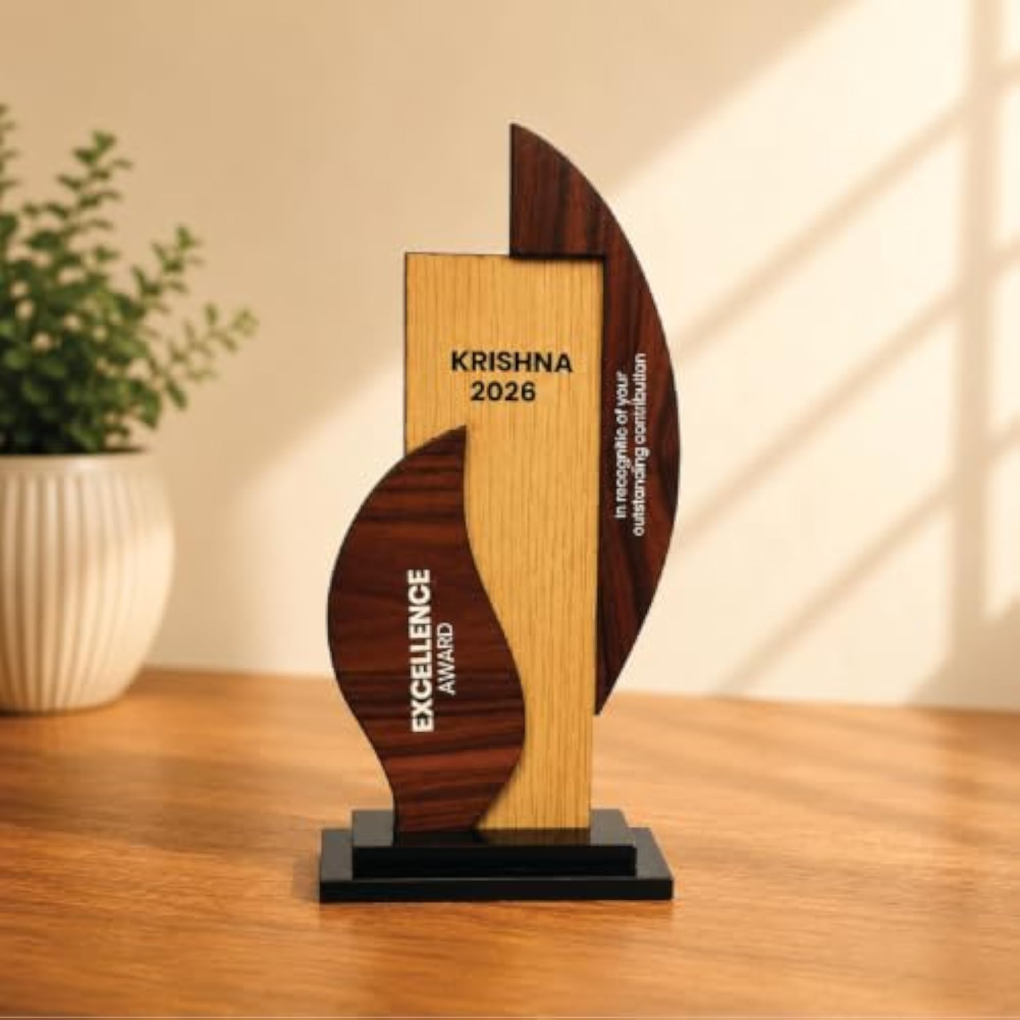 Personalised Award Trophy, Acrylic Corporate Gift