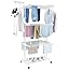 HOMIDEC Airer Clothes Drying Rack,4-Tier Foldable Clothes Hanger ...