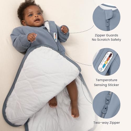 Image of Unisex Sleeping Bag for Babies and Toddlers 3.5 Tog Sleep Sack, Baby Sleep Sack, One piece with sleeves, Gifts for Baby
