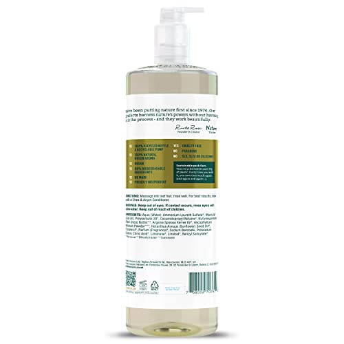 Faith In Nature 1L Natural Shea & Argan Shampoo, Moisturising for Curly Hair & Dry Scalp, Vegan & Cruelty Free, No SLS - Image 2